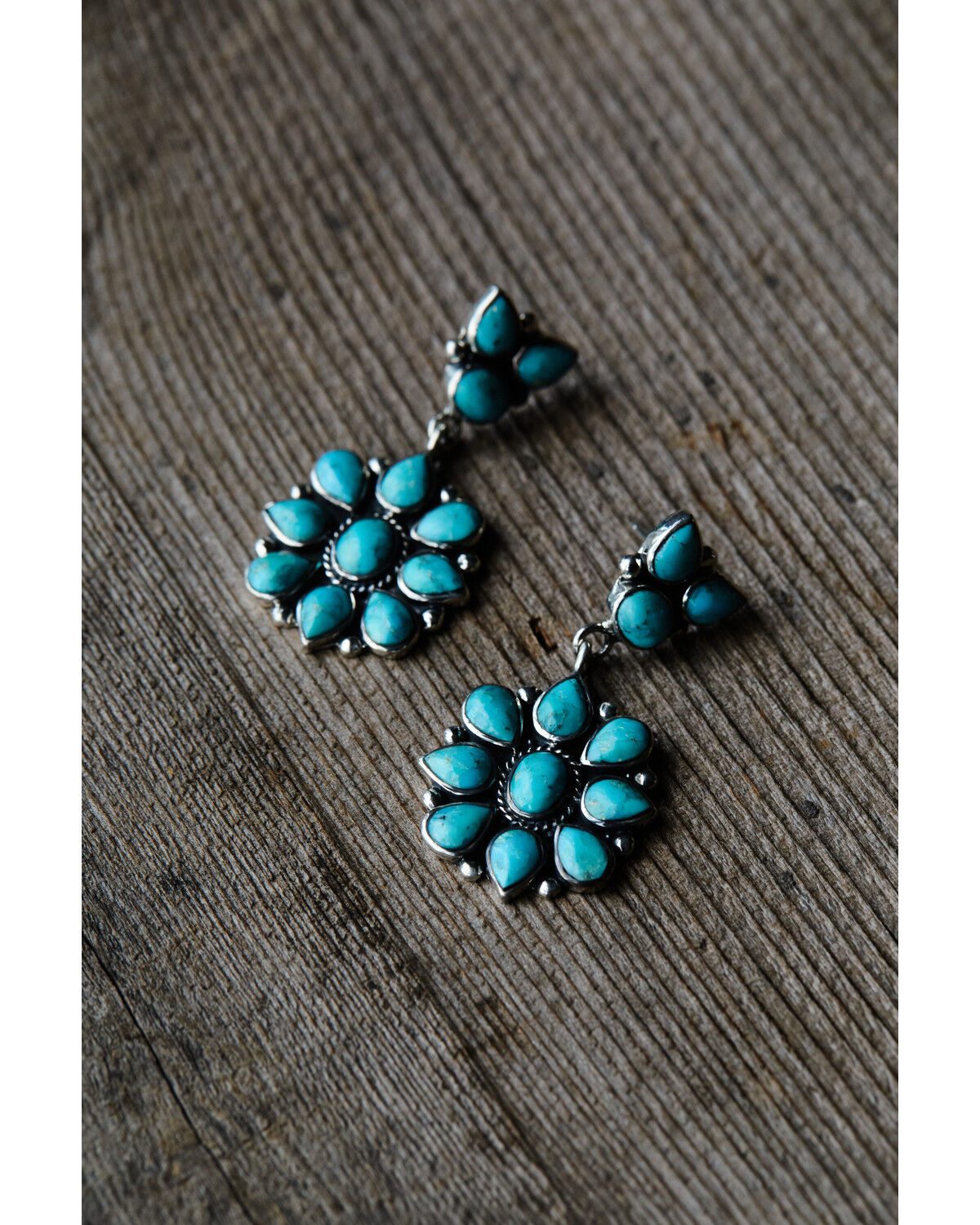 Image #2 - Paige Wallace Women's Cluster Earrings, Turquoise, hi-res