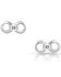 Image #2 - Montana Silversmiths Women's Silver Shine Infinity Earrings, Silver, hi-res