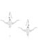 Image #2 - Montana Silversmiths Women's Out West Longhorn Earrings, Silver, hi-res