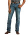 Image #1 - Ariat Men's Gulch M5 Low Rise Straight Leg Jeans, Med Wash, hi-res