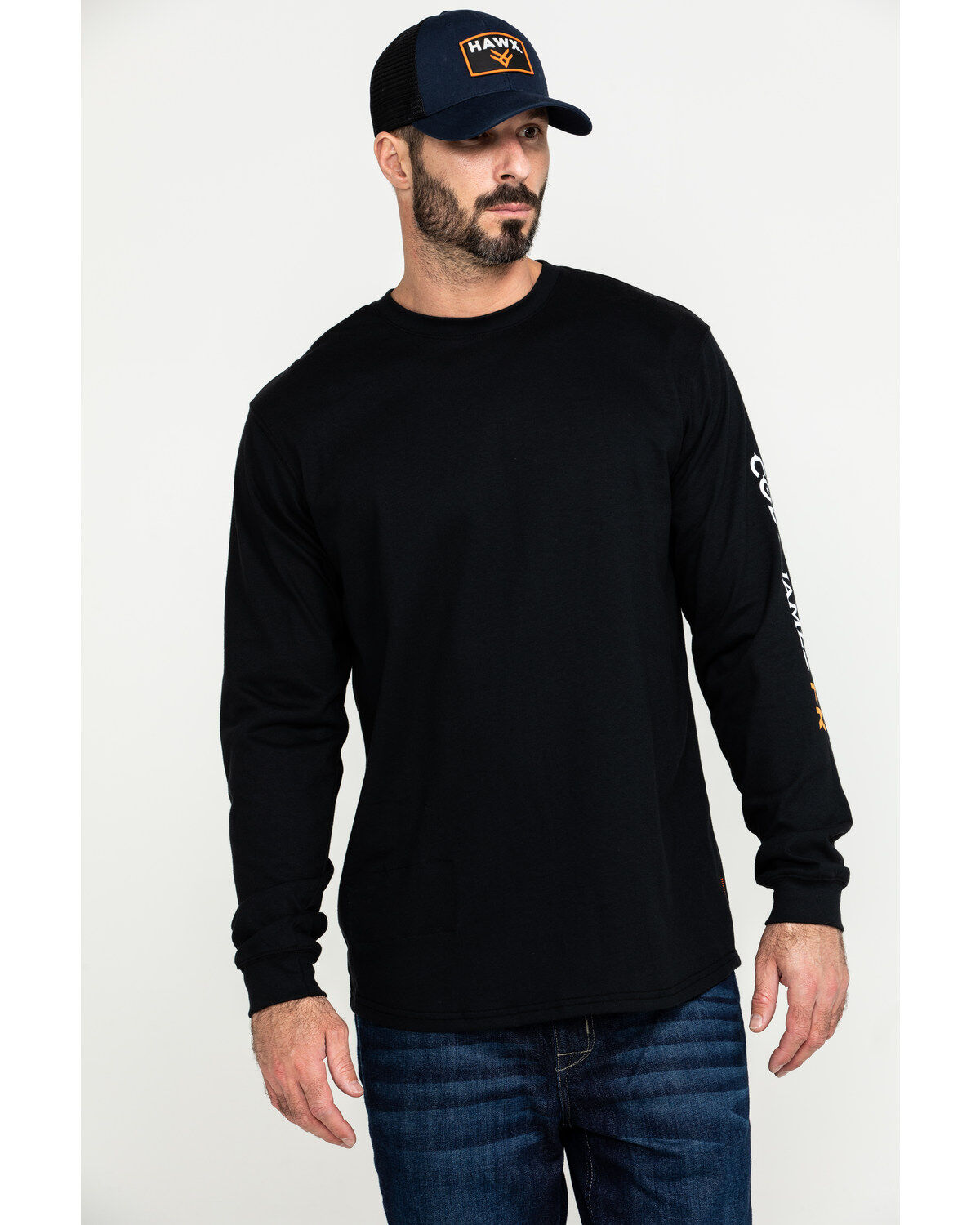 Image #1 - Cody James Men's FR Logo Long Sleeve Stretch Work Shirt, , hi-res