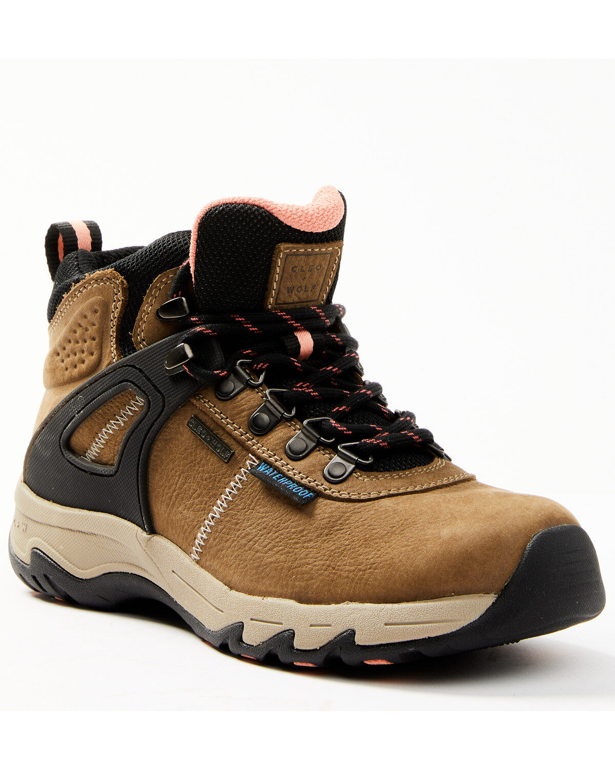Image #1 - Cleo + Wolf Women's Talon Lace-Up Waterproof Hiking 3 Boot -Round Toe, Taupe, hi-res
