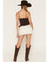 Image #3 - Cleo + Wolf Women's Polka Dot Mini Skort, Ivory, hi-res