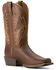 Image #1 - Ariat Boys' Decatur Western Boots - Square Toe , Brown, hi-res