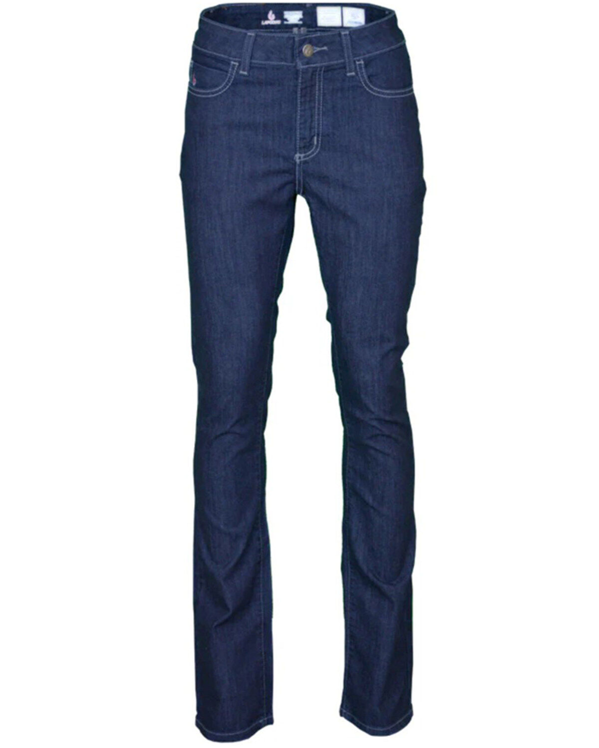 Lapco Women's FR Dark Wash Bootcut Comfort Stretch Denim Jeans, Blue, hi-res