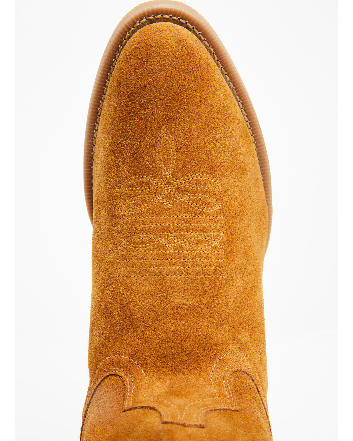 Image #6 - Laredo Men's Larkin Suede Water Resistant Performance Western Boots - Round Toe, Honey, hi-res