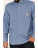 Image #3 - Carhartt Men's FR Force Lightweight Performance Woven Long Sleeve Work Shirt, Steel Blue, hi-res