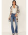 Image #5 - Idyllwind Women's Country Wood Ombre Southwestern Cardigan, Cream, hi-res