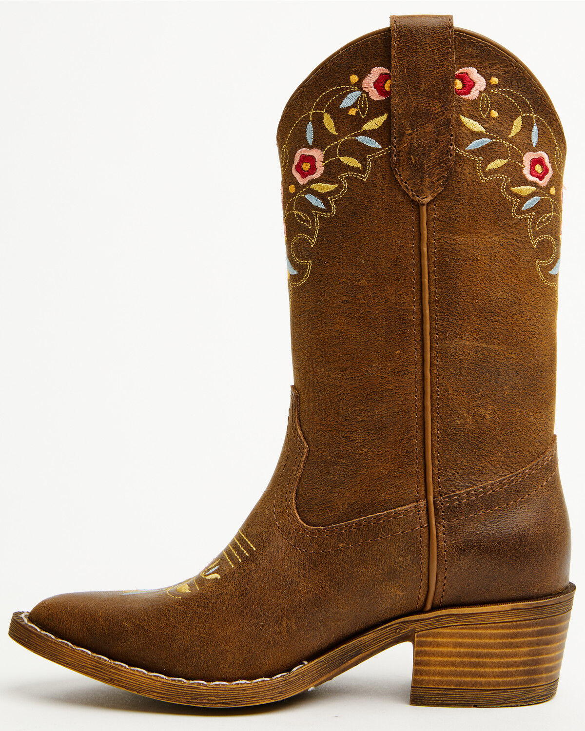 Image #3 - Shyanne Girls' Stephanie Western Boots - Round Toe, Brown, hi-res
