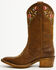Image #3 - Shyanne Girls' Stephanie Western Boots - Round Toe, Brown, hi-res