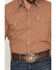 Image #3 - Ely Walker Men's Geo Print Short Sleeve Pearl Snap Western Shirt - Tall, Tan, hi-res