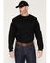 Image #2 - Hawx Men's FR Solid Hawk Long Sleeve Graphic Work T-Shirt, Black, hi-res