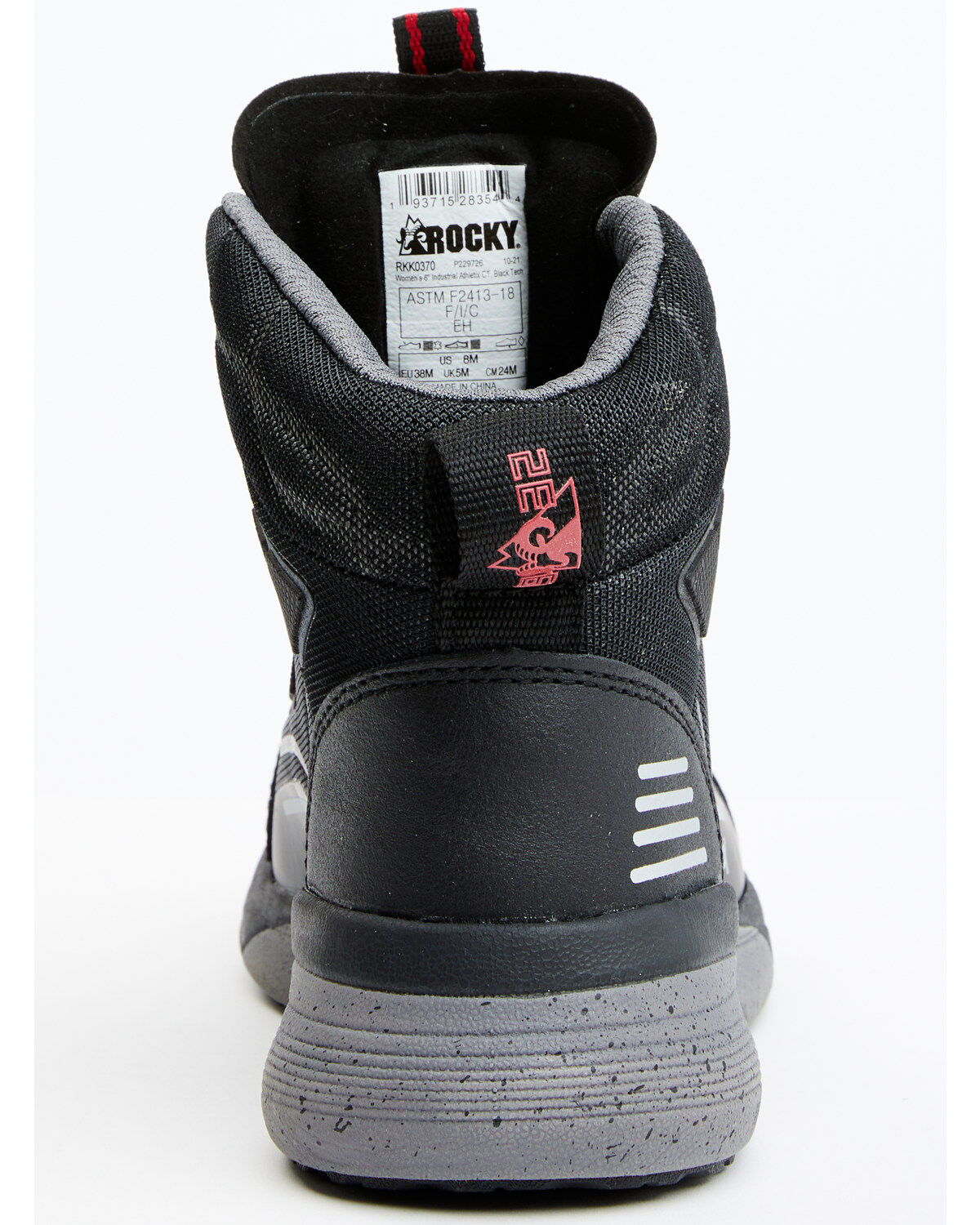 Image #5 - Rocky Men's Industrial Athletix Hi-Top 6" Work Shoe - Composite Toe, Black, hi-res
