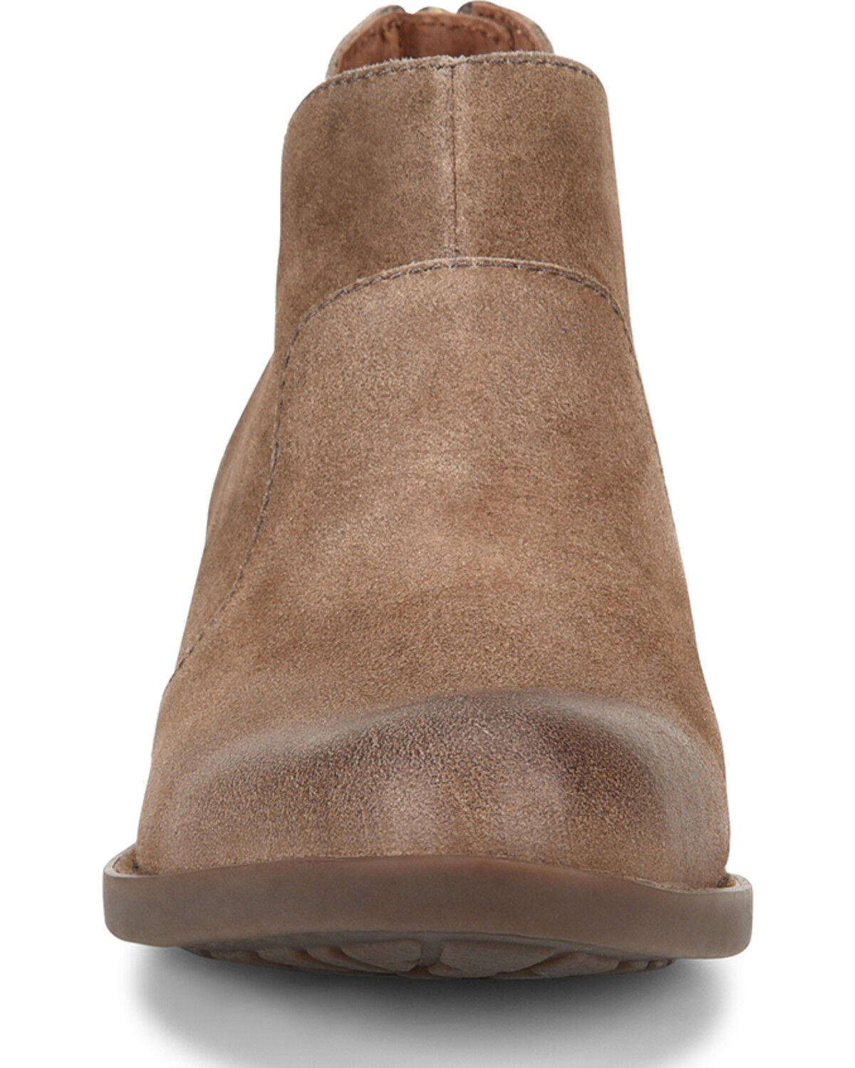 Image #5 - Born Women's Distressed Taupe Kerri Full-Grain Fashion Bootie - Round Toe, Taupe, hi-res