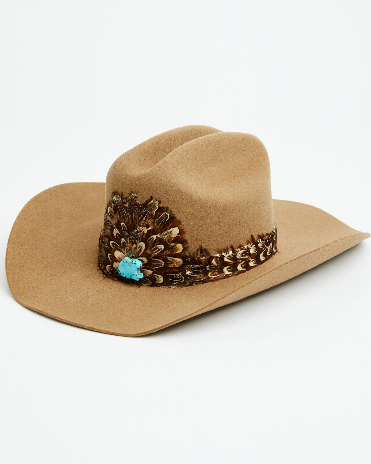 Image #1 - Idyllwind Women's Gladstone Feather Wool Cowboy Hat, Taupe, hi-res