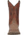 Image #4 - Laredo Men's Tusk Western Performance Boots - Broad Square Toe, Beige/khaki, hi-res