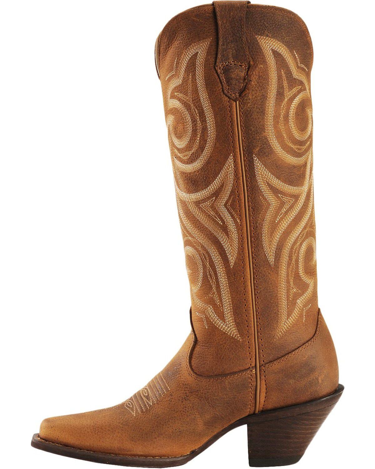 Image #3 - Crush by Durango Women's Jealousy Performance Western Boots - Square Toe, Cognac, hi-res