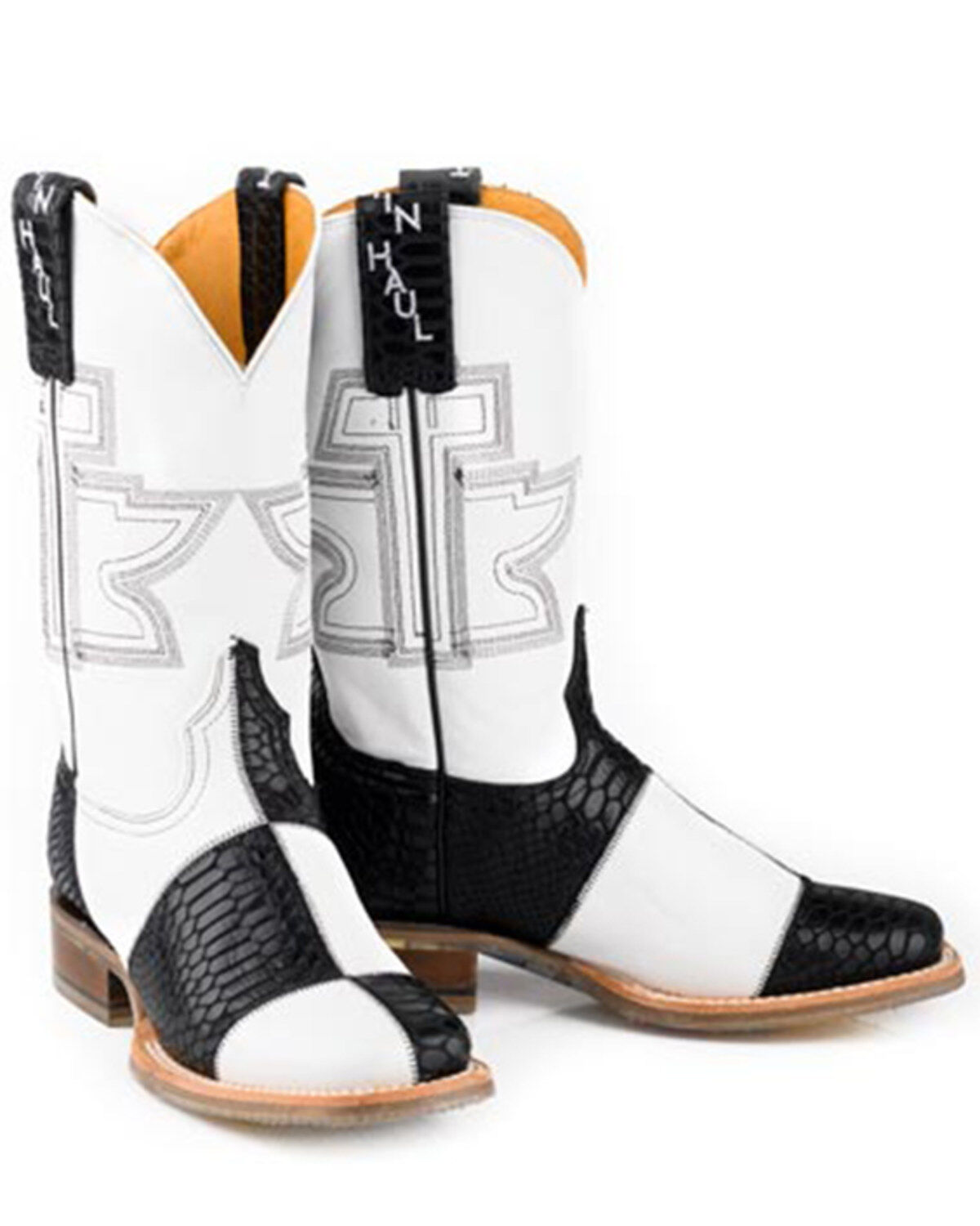 Image #1 - Tin Haul Women's Mondrian Western Boots - Broad Square Toe, Multi, hi-res