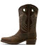 Image #2 - Ariat Men's Hybrid Roughstock Antler Performance Western Boots - Square Toe, Taupe, hi-res