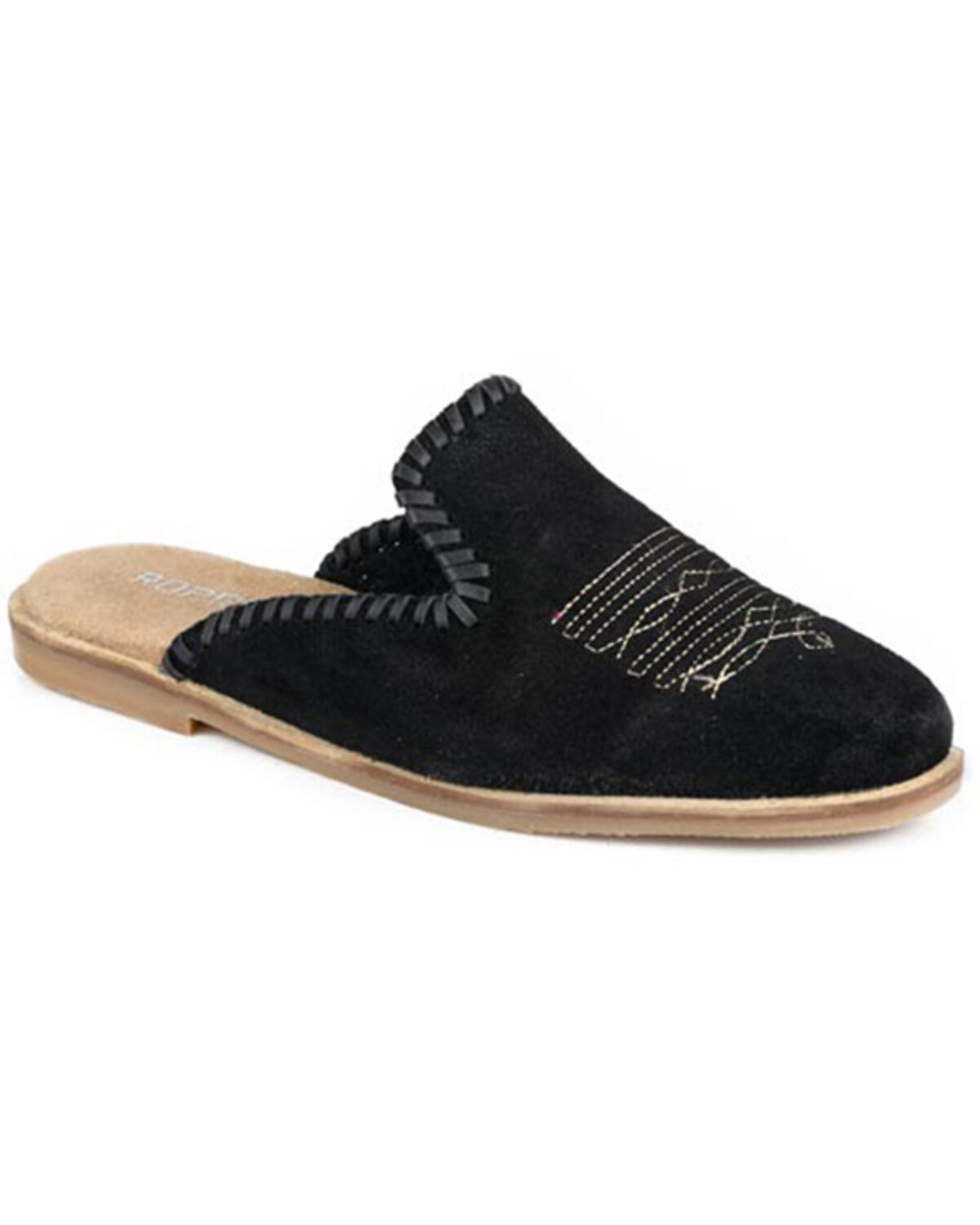 Roper Women's Hampton Mules, Black, hi-res