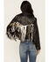 Image #4 - Idyllwind Women's Sparks Studded Thunderbird Fringe Leather Jacket , Black, hi-res