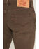 Image #4 - Levi's Men's 501 Original Straight Denim Jeans, Brown, hi-res