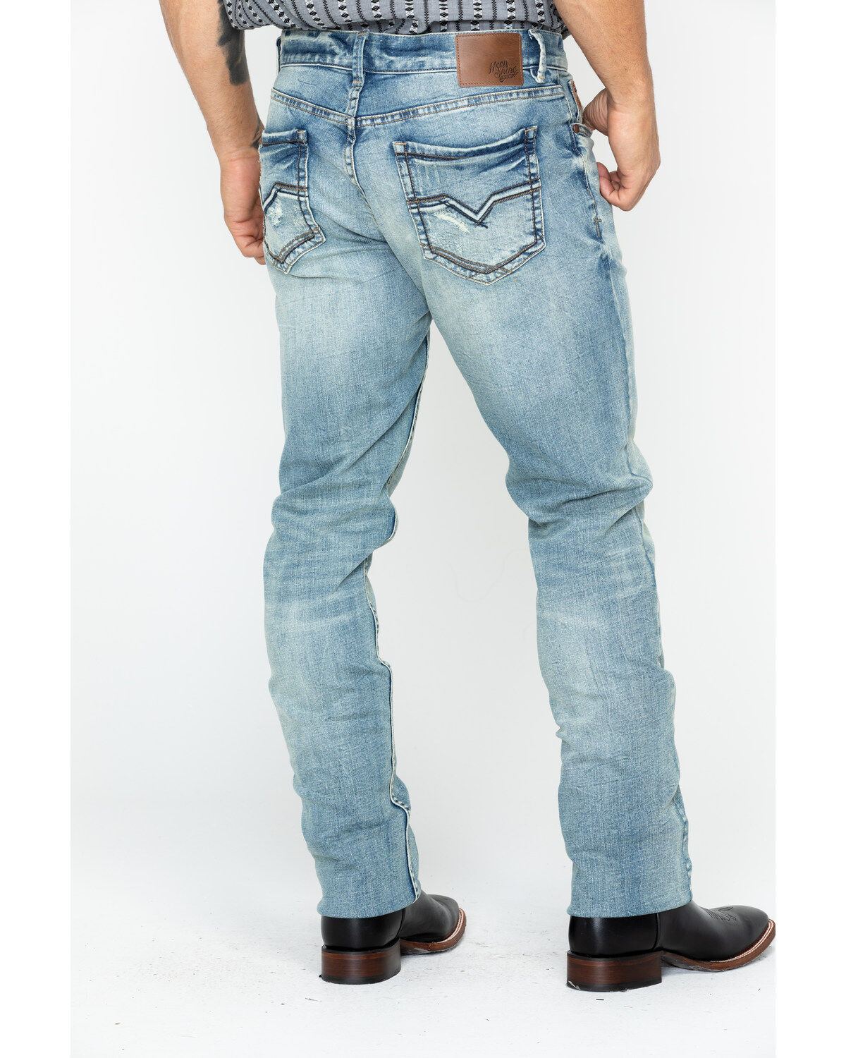 Image #2 - Moonshine Spirit&reg; Men's Sutton Wash Decker Slim Straight Stretch Denim Jeans, Indigo, hi-res