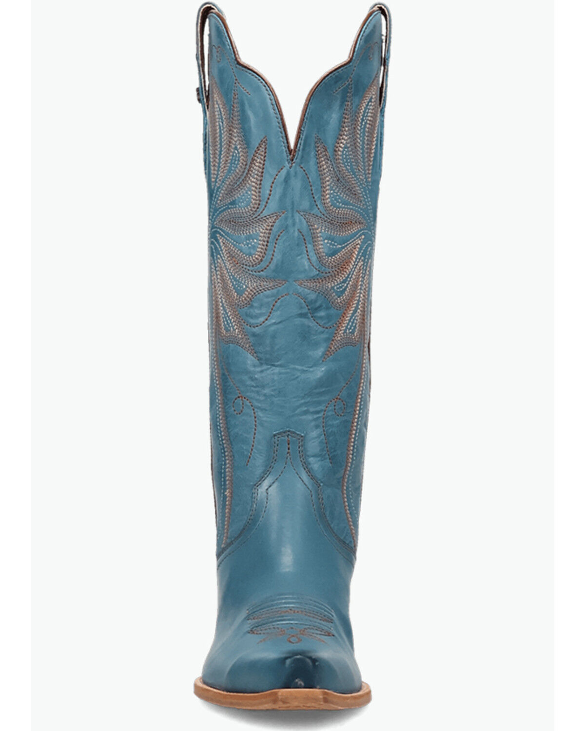 Image #4 - Dan Post Women's Grace Tall Western Boots - Snip Toe, Blue, hi-res