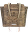 Image #3 - American West Navajo Soul Zip Top Tote, Dark Brown, hi-res