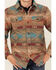 Image #3 - Cody James Boys' Base Camp Southwestern Print Sherpa Lined Shacket , Tan, hi-res