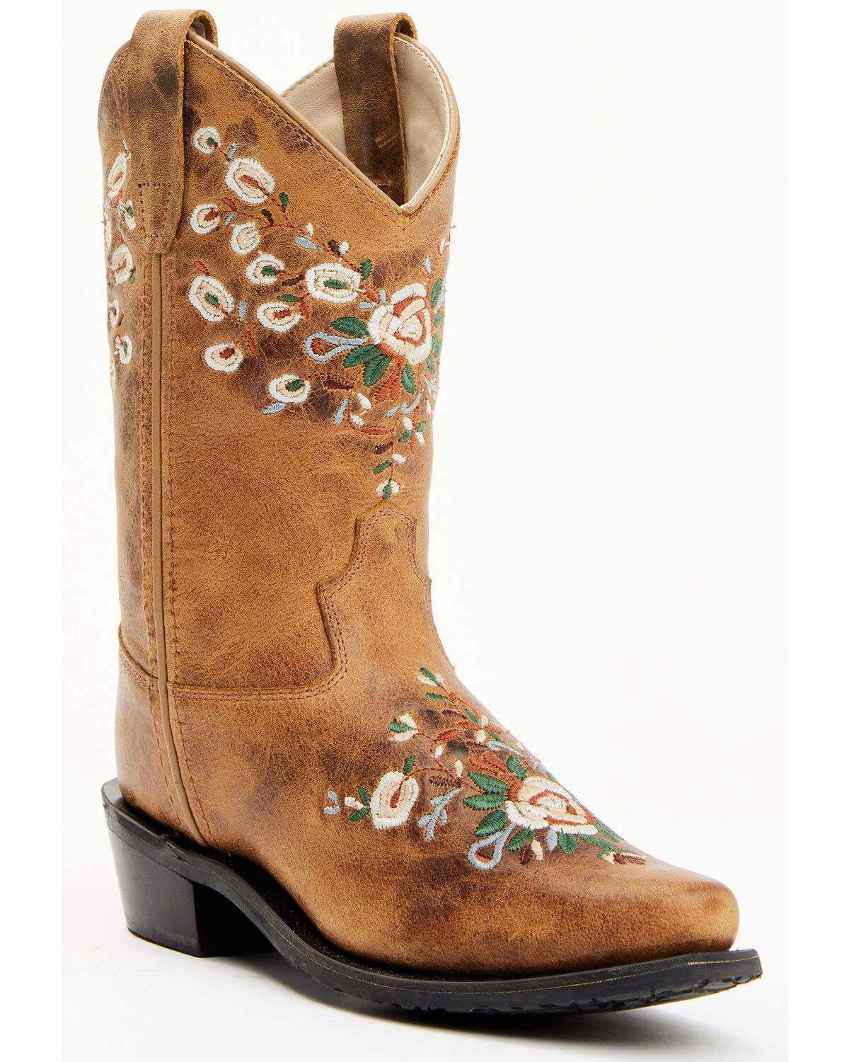 Image #1 - Shyanne Girls' Little Maisie Western Boots - Snip Toe, Brown, hi-res