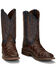 Image #8 - Nocona Men's Turner Chocolate Western Boots - Broad Square Toe, Brown, hi-res