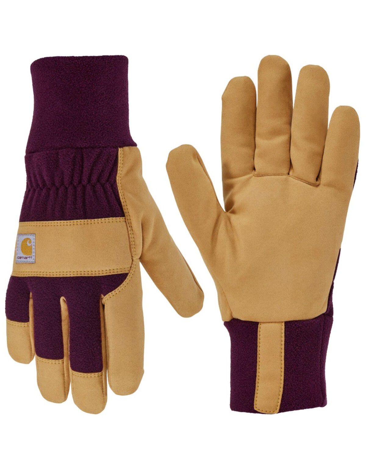 Carhartt Women's Wind Fighter&reg; Fleece Work Gloves, Purple, hi-res