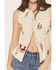 Image #3 - Blue B Women's Western Embroidered Sleeve Button-Down Shirt, Sand, hi-res