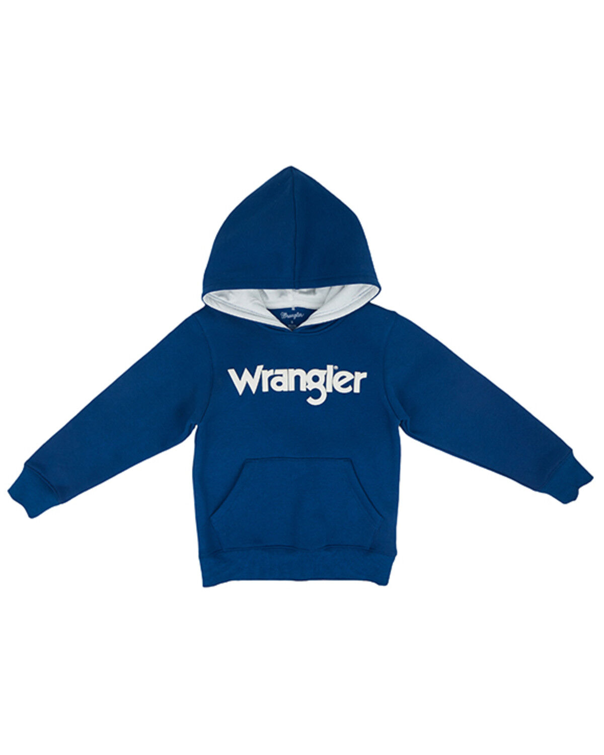 Wrangler Toddler Boys' Logo Graphic Hooded Sweatshirt, Indigo, hi-res