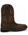 Image #2 - Justin Men's Driller Western Work Boots - Steel Toe, Tan, hi-res