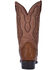 Image #4 - Dan Post Men's Full Quill Ostrich Tempe Western Boots, Saddle Tan, hi-res