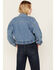 Image #4 - Cleo + Wolf Women's Medium Wash Denim and Blanket Jacket , Medium Wash, hi-res