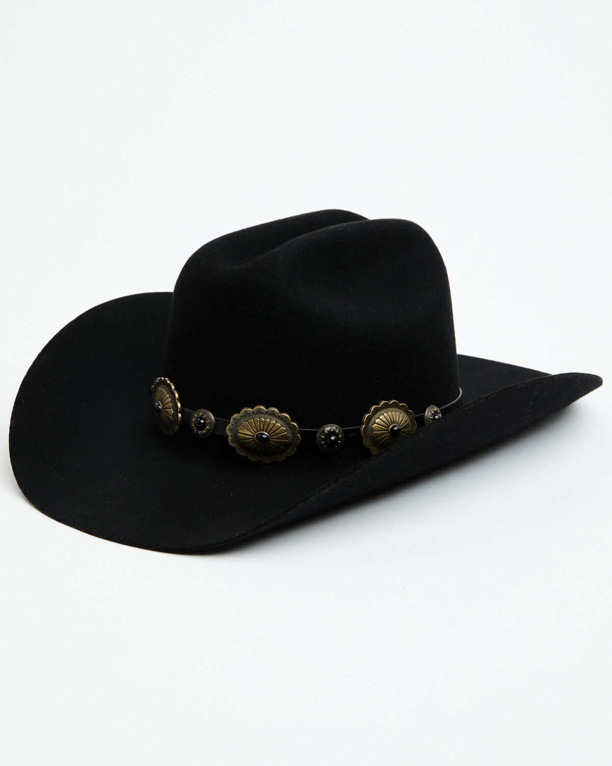 Image #1 - Idyllwind Women's Concho Wool Felt Cowboy Hat, Black, hi-res