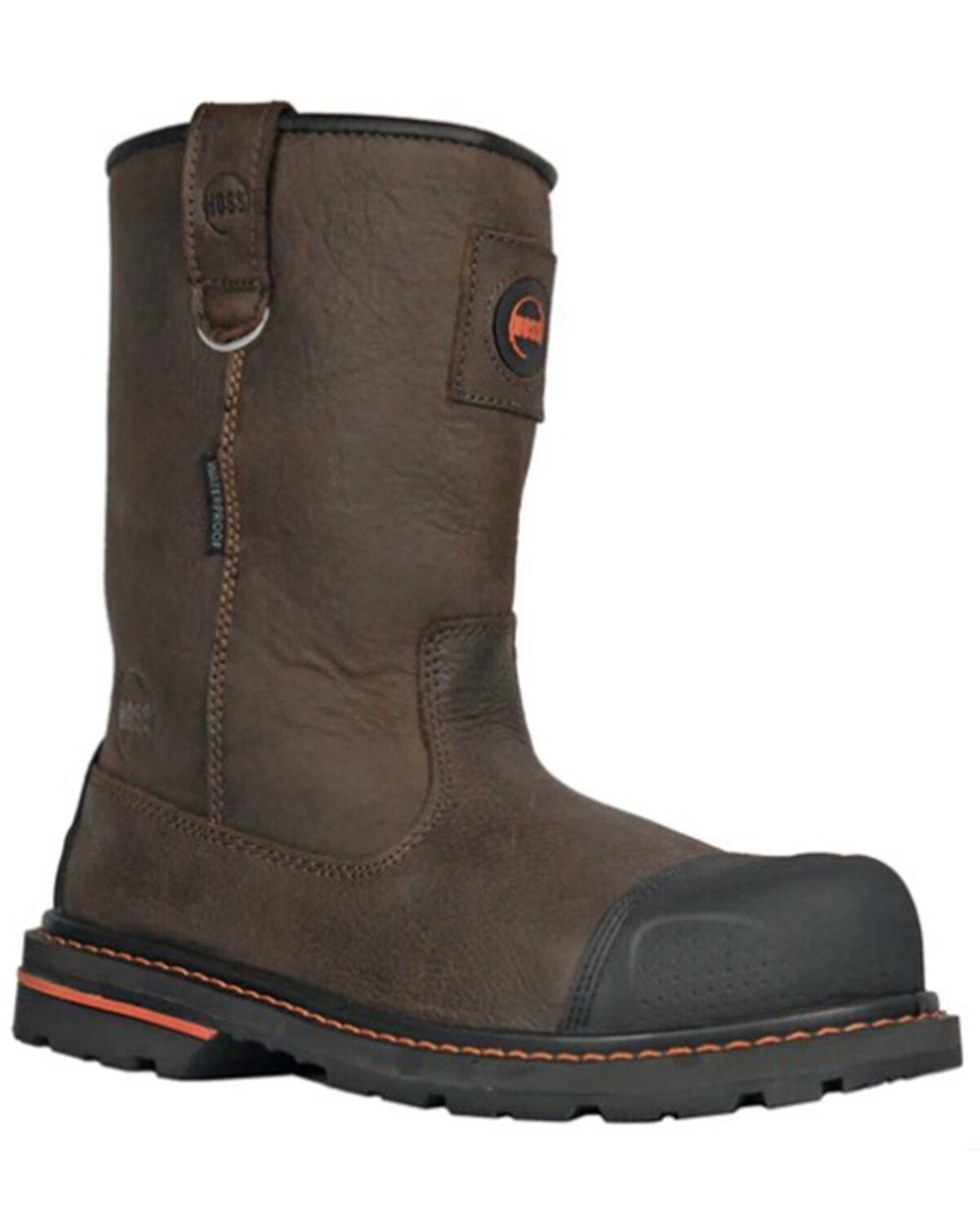 Hoss Men's 10" Cartwright Waterproof Work Boots - Composite Toe, Brown, hi-res