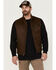 Image #1 - Brothers and Sons Men's Solid Baby Twill CC Zip-Front Vest, Brown, hi-res