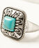 Image #1 - Cowgirl Confetti Women's Silver & Turquoise Help Myself Ring, Silver, hi-res