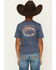 Image #1 - Wrangler Boys' Spirit Of The West Buffalo Short Sleeve Graphic T-Shirt, Blue, hi-res