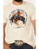 Image #3 - RANK 45&reg; Men's Hold On And Enjoy The Ride Short Sleeve Graphic T-Shirt, Cream, hi-res
