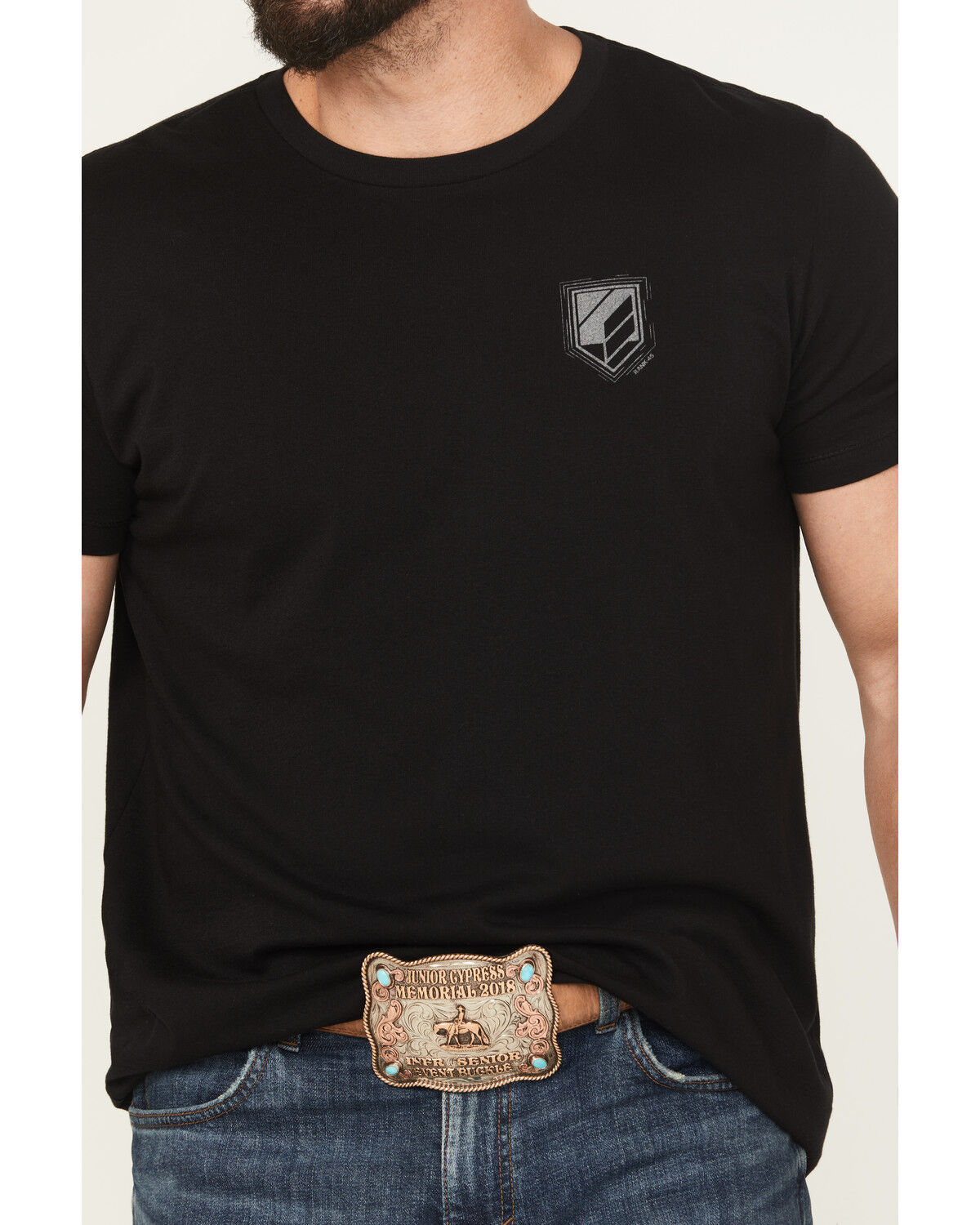 Image #4 - RANK 45&reg; Men's Bull Scape Short Sleeve Graphic T-Shirt, Black, hi-res