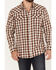 Image #4 - Moonshine Spirit&reg; Men's Dirt Runner Plaid Print Snap Western Flannel Shirt, Cream, hi-res