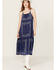 Image #1 - Beyond The Radar Women's Bandana Print Midi Dress, Navy, hi-res