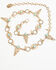 Image #1 - Shyanne Women's Long Horn Concho Chain Belt, Gold, hi-res