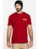 Image #1 - Ariat Men's Rebar Cotton Strong Roughneck Graphic Work T-Shirt, Red, hi-res