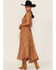 Image #5 - Scully Women's Lace-Up Jacquard Midi Dress, Beige, hi-res